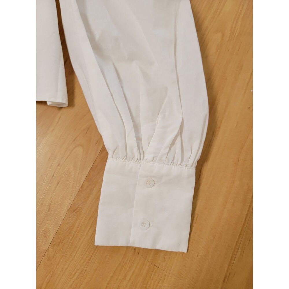 Korean White Off-Shoulder Ruffle Peasant Blouse Long Sleeves